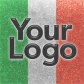 Italiaans Bedrijfseigenaar Logo Promotional Market Sticker (Voorkant)
