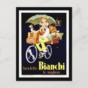  Italiaans Bianchi Bicycle Ad Briefkaart