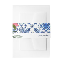 Italiaans Blauw Bloemen Mamma Mia