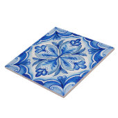  Italiaans blauw Maiolica tegels Tegeltje (Zijkant)