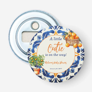 italiaans blauw Tegel cutie Sinaasappel citrus Bab Button Flesopener