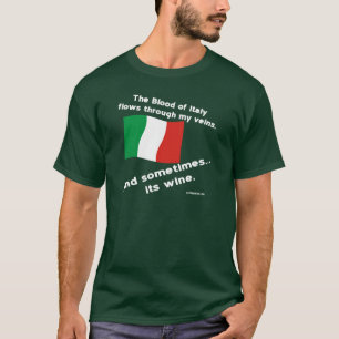 Italiaans bloed stroomt door de aderen soms is het t-shirt