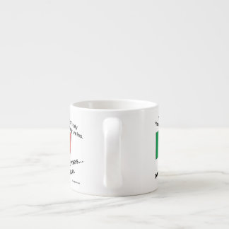 Italiaans bloed stroomt soms door aderen Wijn Espresso Kop
