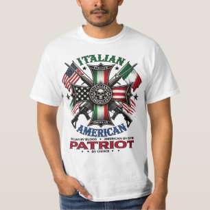 Italiaans bloed van Amerikaanse geboorte Italiaans T-shirt
