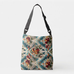 Italiaans Bloemendamask Whimsisch Patroon Crossbody Tas