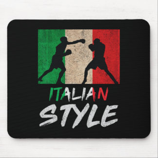Italiaans boekenstijl Italië Pride Boxing Mannen j Muismat