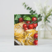 Italiaans Briefkaart voor voedselpasta Tomato Basi (Staand voorkant)