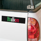 italiaans bumpersticker (Op Truck)