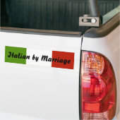 Italiaans Bumpersticker huwelijk (Op Truck)