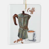 Italiaans Caffè Moka pot ornament Koffie ornament (Rechts)