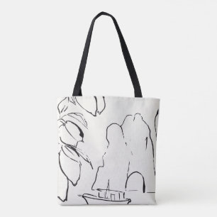 Italiaans canvas tas CAPRI Island Art welkom in It