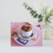 Italiaans-Cappucino met liefde Briefkaart (Staand voorkant)