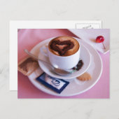 Italiaans-Cappucino met liefde Briefkaart (Voorkant / Achterkant)