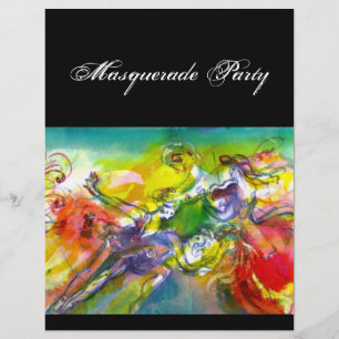 ITALIAANS CARNAVAL Maskerade Bal,Dans en Muziek Flyer