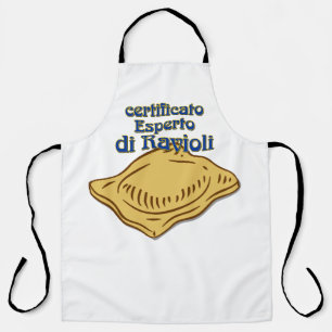 Italiaans Certificato Esperto di ravioli Pasta Quo Schort