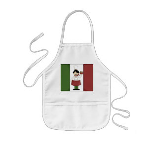 Italiaans Chef kinder cartoon schort