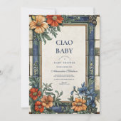 Italiaans Ciao Baby shower Kaart (Voorkant)