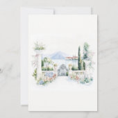 Italiaans Comomeer Vrijgezellenfeest Kaart (Achterkant)