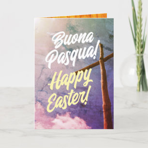 Italiaans Cristo è risorto Carta di Pasqua Religio Feestdagen Kaart