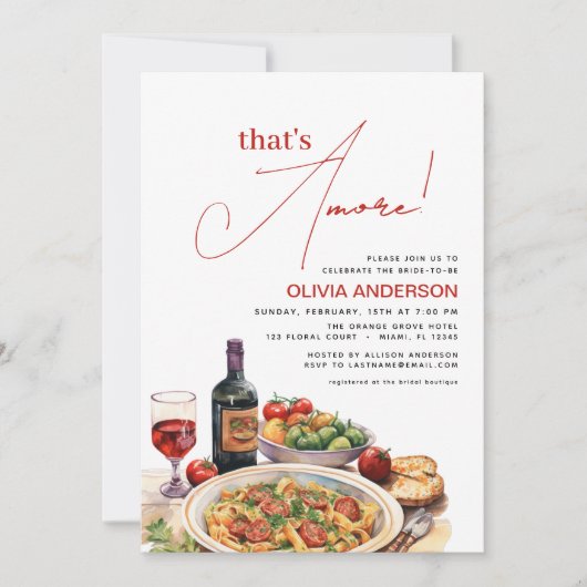 Italiaans, dat is Amore! Waterverf Vrijgezellenfee Kaart (Voorkant)