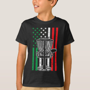 Italiaans discgolf Italië vlag Frisbess disk golfe T-shirt