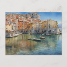 Italiaans dorp Mediterranea Briefkaart