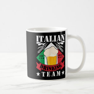 Italiaans Drink Team Bierdrinker Mannen Vrouwen It Koffiemok