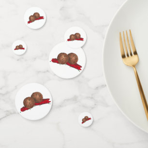Italiaans eten gehaktbal vlees ballen marinara sau confetti
