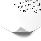 italiaans eten hoe groot is haar buik Baby shower  Poster (Hoek)