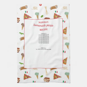 Italiaans eten Pizza Pasta Tiramisu Nonna Recepten Theedoek