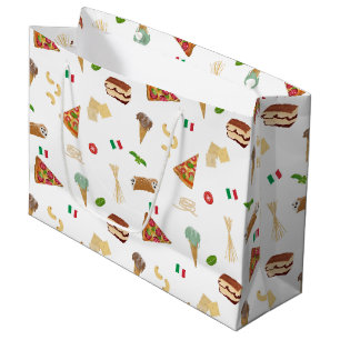Italiaans eten Pizza Pasta Tiramisu Patroon Groot Cadeauzakje