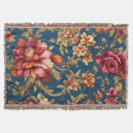 Italiaans Exquise  Grande Flowers Deken