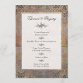 Italiaans Feest Toscaanse Elegantie Menu Kaarten (Achterkant)