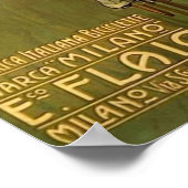  Italiaans fietsadvertentie Poster (Hoek)