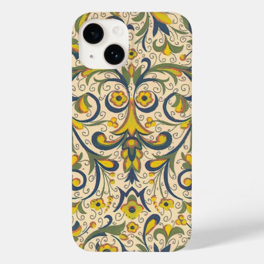 Italiaans Florentijns bloeipatroon Case-Mate iPhone Case (Achterkant)