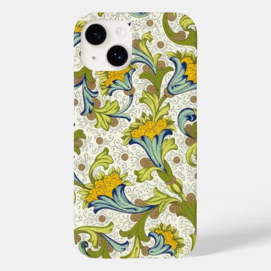 Italiaans Florentijns bloeipatroon Case-Mate iPhone Case (Achterkant)