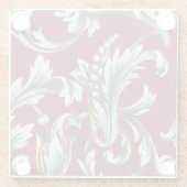 Italiaans Florentijns bloeipatroon Glazen Onderzetter (Achterkant)