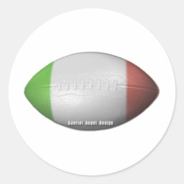 Italiaans Football Ronde Sticker