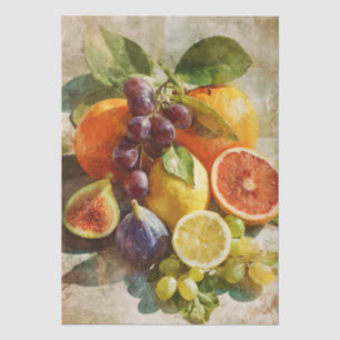 Italiaans geïnspireerde fruitcollage Tissuepapier