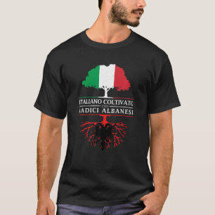 Italiaans geteeld met Albanese roots Albanië T-Shi T-shirt