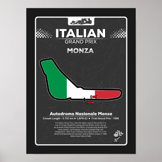 Italiaans GP Poster (Voorkant)