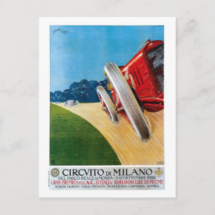 Italiaans Grand Prix Racing cars 1920 Briefkaart