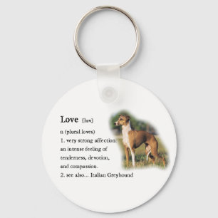 Italiaans Greyhound Art Gifts Sleutelhanger