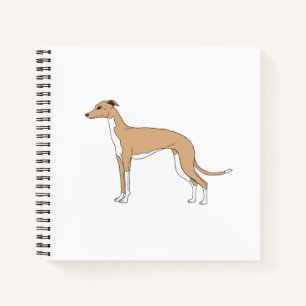 Italiaans Greyhound - Blauw flauw Notitieboek