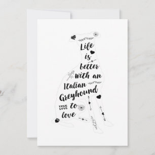 Italiaans Greyhound Design Italiaanse Greyhound Do Aankondiging
