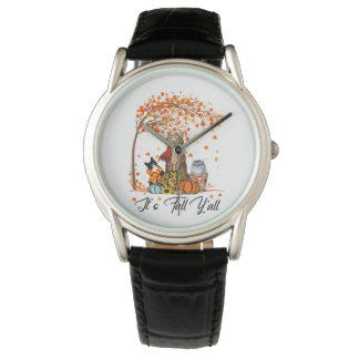 Italiaans Greyhound Dog Thanksgiving Halloween Horloge