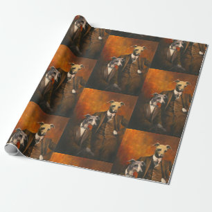 Italiaans Greyhound Gentlemen Wrappapier Cadeaupapier