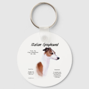 Italiaans Greyhound Geschiedenis Ontwerp Sleutelhanger