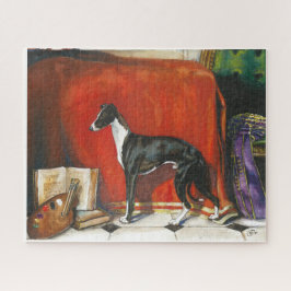 Italiaans Greyhound Waterverf schilderij Legpuzzel