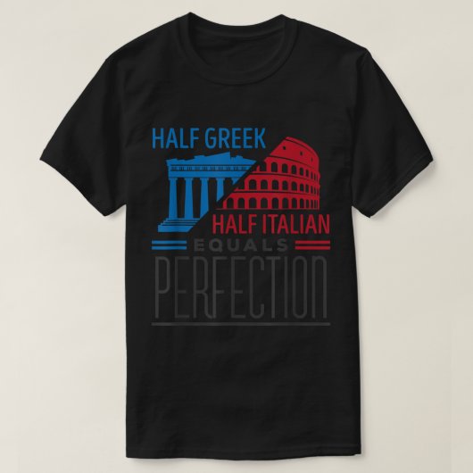 Italiaans Grieks halfItaliaans Grieks T-shirt (Design voorkant)